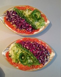 سالاد کاهو و کلم