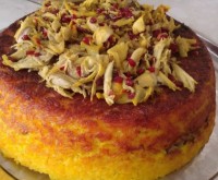 ته چین مرغ فوق العاده خوشمزه و بی نظیر