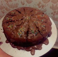 اینم از کیک شیفون با رویه گاناش