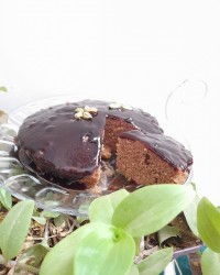 کیک کاکائویی قابلمه ای با ارد گندم ☆☆