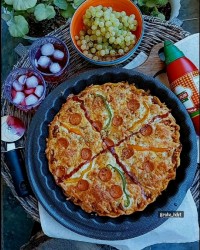 خمیر پیتزا (پپرونی)