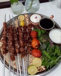 جگروز _ کباب جگر گوسفند _دل قلوه