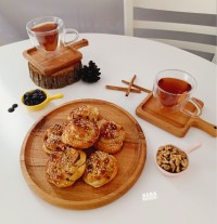 نان خرما و گردو با خمیر جادویی