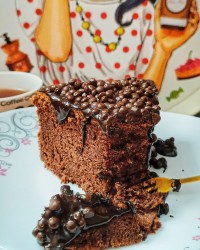 کیک شیر شکلاتی
