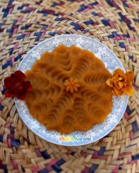 حلوا دو آرد (آرد نخوچی و آرد سفید)