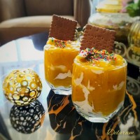 دسر انبه و خامه