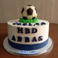 کیک فوتبالی پسرانه