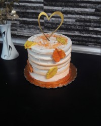 کیک با تم پاییز