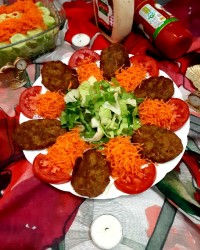 کتلت گوشت خوشمزه.