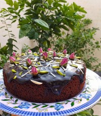 کیک شکلاتی با رویه گاناش