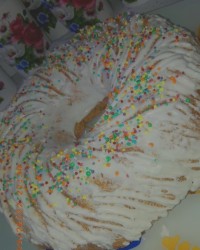 کیک شیفون با روکش خامه