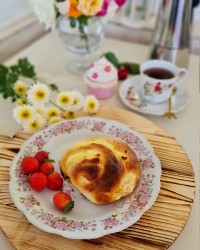 نان هل با کرم وانیلی