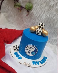 کیک تولد استقلالی تاپر توپ فوندانت