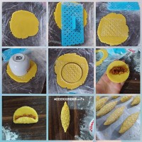 مراحل کار قرابیه سیب و شکلات همراه با آموزش ورق بزن