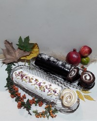 رولـت خامـہ اے شڪلاتـے و سـاده با تـم پـائیـزے