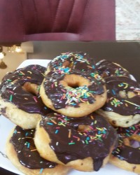 دونات برای اولین بار درست کردم