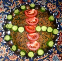 کوکوی تره فرنگی بسیار خوشمزه شده جاتون سبز