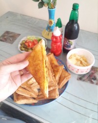 اسنک گوشت و قارچ