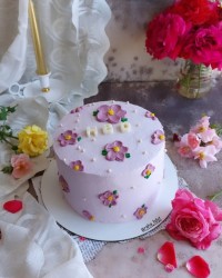 کیک شیفون نارگیلی