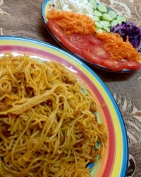 ماکارونی ناهار امروز