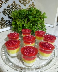 دسرژله فرنی زعفرانی