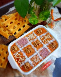 دسر هویج و گردو