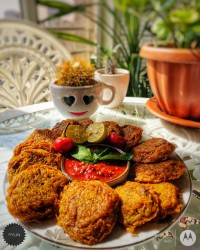 کوکوی قارچ و سیب زمینی