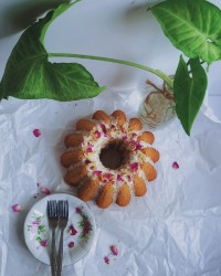 کیک نارگیل با کرم نارگیلی