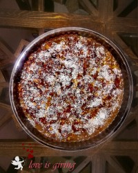 چیز کیک یخچالی با روکش شکلاتی و پودر نارگیل