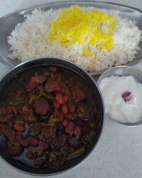 خورشت آلو اسفناج ،??