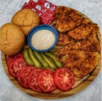 شنیسل مرغ متفاوت