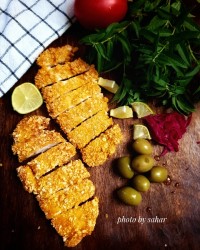 شنیسل مرغ متفاوت