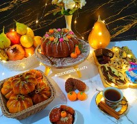 کیک کدوحلوایی گردویی حتما ورق بزن عزیزم