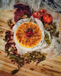 کیک سیب برگردون