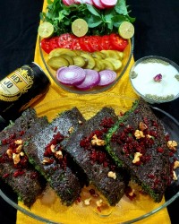 کوکو سبزی قالبی در فر