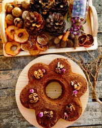 کیک شکلاتی با گردو