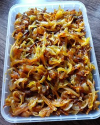 پیاز سرخ شده عسلی