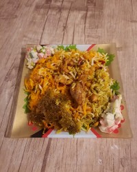 پلو نخودلپه با مرغ