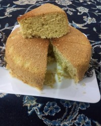 کیک اسفنجی بدون شیر،بکینگ پودر،روغن