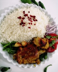 چلوگوشت بوقلمون