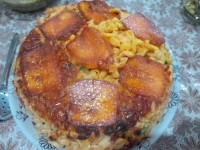 ماکارونی و دلمه وآش دوغ