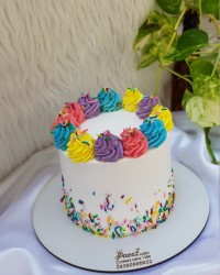 کیک تولد دنیای شادِ رنگی...