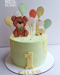 کیک وانیلی شکلاتی