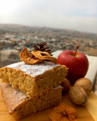 کیک سیب و گردو