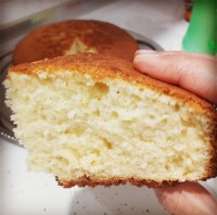 کیک ساده وانیلی با پف عالی