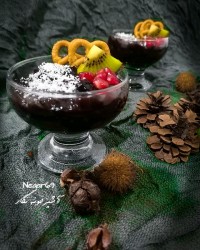 پودینگ شکلاتی فندقی