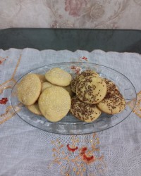 کلوچه کنجدی عالی وخوشمزه