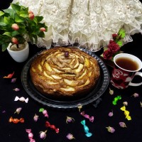 کیک سیب وگردو