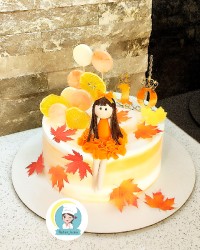 کیک خوشگل پاییزیمون