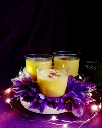 دسر کرم زعفرانی